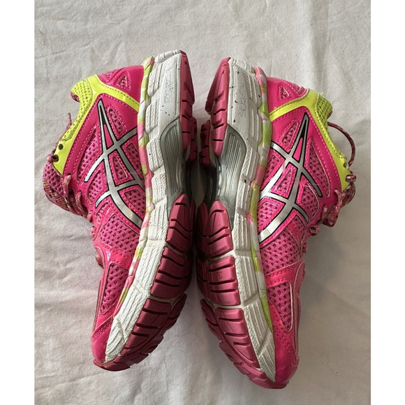 Asics Gel Kayano 21 C459N 3591 Pink Yellow Sz 1.5 Shoes Girls Kid Youth - Picture 10 of 15